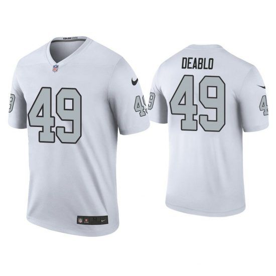 Men Oakland Raiders #49 Divine Deablo Nike White Color Rush Legend NFL Jersey->oakland raiders->NFL Jersey